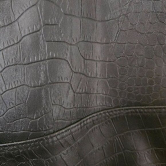 Joie NWT Croc Embossed Faux Leather Pull On Straight Leg Pants Size L - Picture 4 of 6